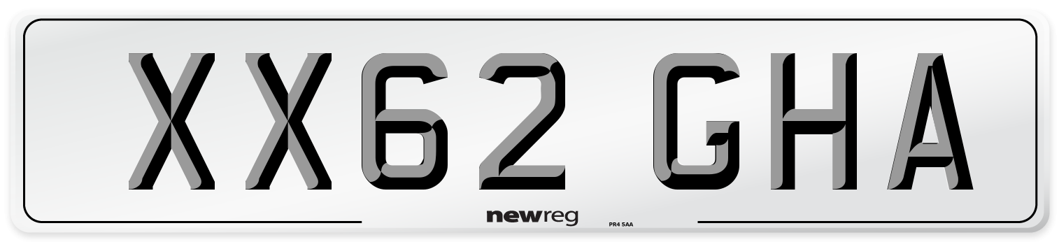 XX62 GHA Number Plate from New Reg